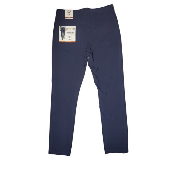 Copper & Oak Momentum Navy Blue Nylon Blend Chino Style Flex Pants 32x31.5 NWT - Picture 2 of 11